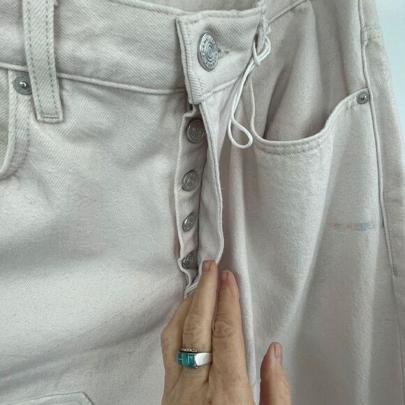 Frame Multi-Pocketed Button Fly Straight Leg Oak White Denim Pants 32 NWOT Sampl - Picture 5 of 10